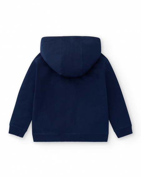 Giubbotto in peluche blu scuro da bambino Collezione Sons Of Fun