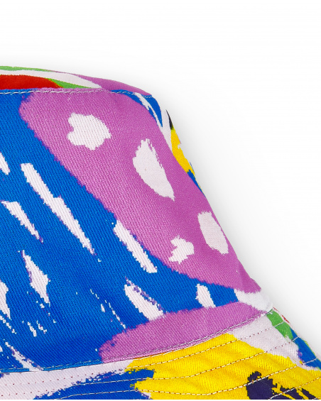 Cappello piatto bianco da bambina Collezione Rockin The Jungle