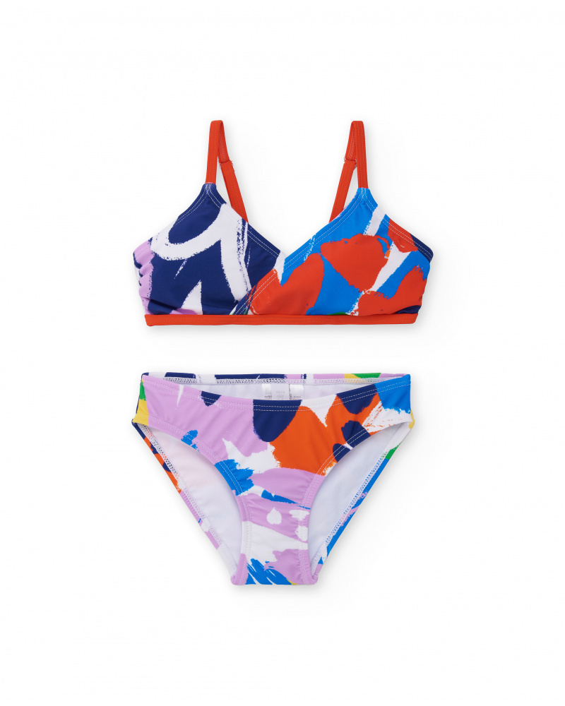 Bikini lilla da bambina Collezione Rockin The Jungle