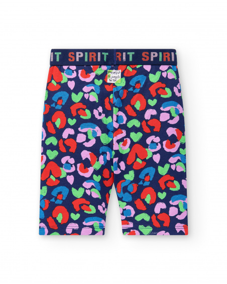 Leggings da pirata in maglia blu scuro da bambina Collezione