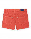 Shorts in denim rosso da bambina Collezione Rockin The Jungle