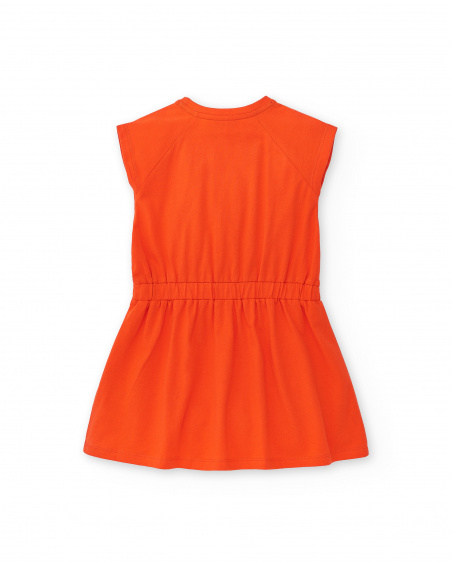 Abito rosso in maglia da bambina Collezione Rockin The Jungle