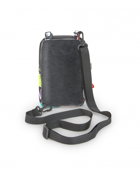 Borsa nera per cellulare da bambino Collezione Race Car