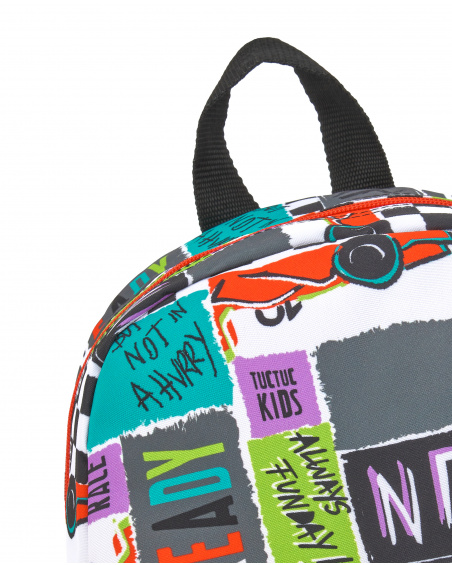 Mochila negro niño Race Car