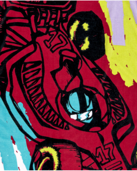 Asciugamano rosso per bambini Collezione Race Car