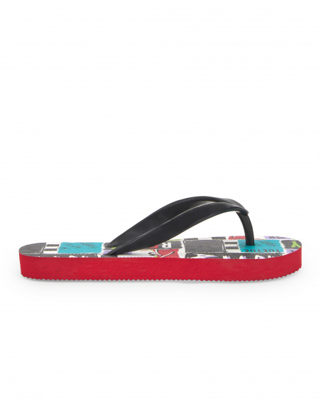 Infradito nere da ragazzo Collezione Race Car