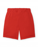 Bermuda da bambino in maglia rossa Collezione Race Car