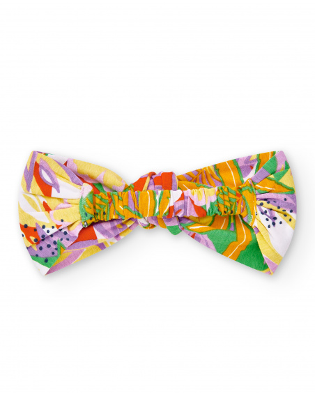 Cerchietto in maglia lilla da bambina Collezione Paradise Beach