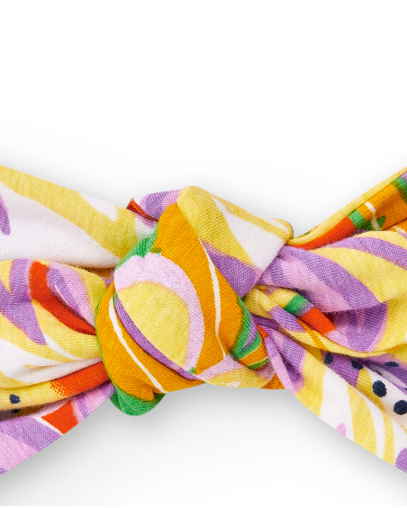 Cerchietto in maglia lilla da bambina Collezione Paradise Beach