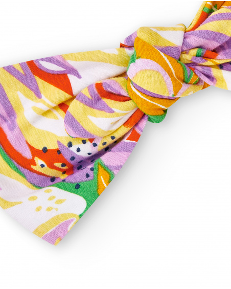 Cerchietto in maglia lilla da bambina Collezione Paradise Beach