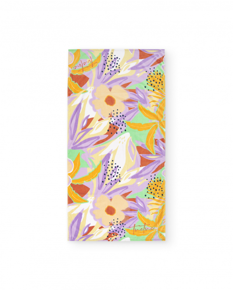 Asciugamano lilla da bambina Collezione Paradise Beach