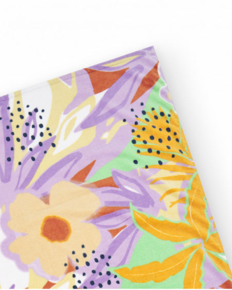 Asciugamano lilla da bambina Collezione Paradise Beach