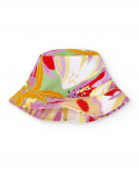 Cappello piatto da bambina di colore lilla Collezione Paradise