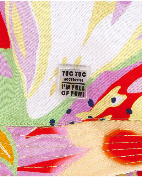 Cappello piatto da bambina di colore lilla Collezione Paradise