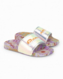 Infradito lilla olografiche da bambina Collezione Paradise Beach
