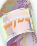 Infradito lilla olografiche da bambina Collezione Paradise Beach