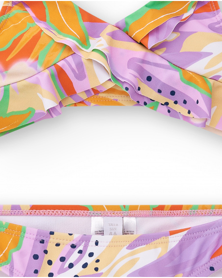 Bikini lilla da bambina Collezione Paradise Beach
