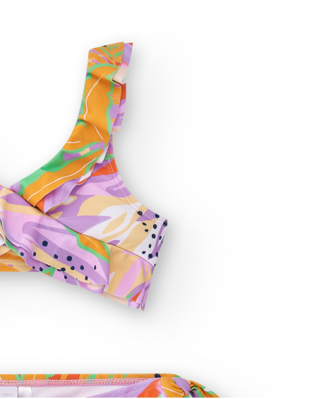 Bikini lilla da bambina Collezione Paradise Beach
