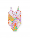 Costume da bagno lilla da bambina Collezione Paradise Beach