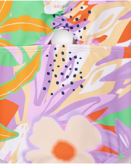 Costume da bagno lilla da bambina Collezione Paradise Beach