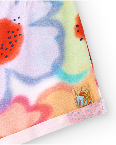 Shorts bianchi in maglia da bambina Collezione Paradise Beach