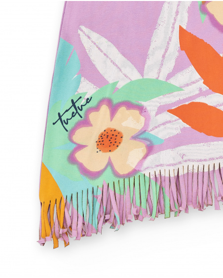 Abito in maglia lilla da bambina Collezione Paradise Beach