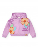 Giubbotto in peluche lilla da bambina Collezione Paradise Beach