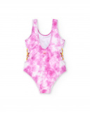 Costume da bagno tie dye lilla da bambina Collezione Flamingo