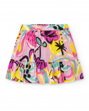 Gonna da bambina in popeline lilla Collezione Flamingo Mood