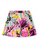 Gonna da bambina in popeline lilla Collezione Flamingo Mood