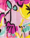 Gonna da bambina in popeline lilla Collezione Flamingo Mood