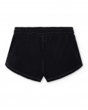 Shorts neri in maglia da bambina Collezione Flamingo Mood