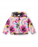 Giacca a vento lilla da bambina Collezione Flamingo Mood