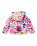 Giacca a vento lilla da bambina Collezione Flamingo Mood