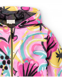 Giacca a vento lilla da bambina Collezione Flamingo Mood