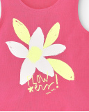 Completo in maglia fucsia da bambina Collezione Acid Bloom