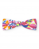 Cerchietto in maglia bianca da bambina Collezione Acid Bloom