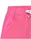 Shorts fucsia in maglia da bambina Collezione Acid Bloom