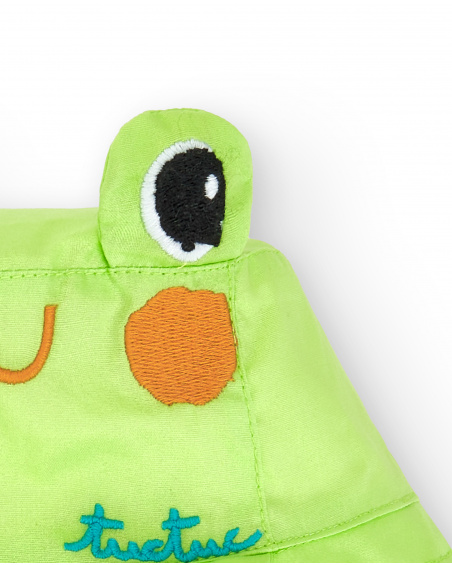 Cappello piatto verde da ragazzo Collezione Water Lilies