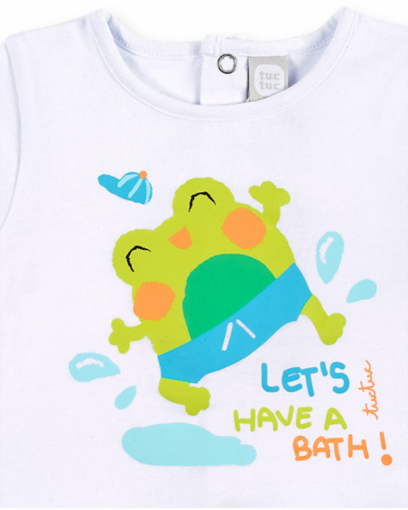 Set da bagno bianco per ragazzo Collezione Water Lilies