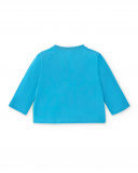 Completo in maglia verde blu da bambino Collezione Water Lilies