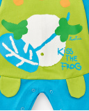 Tutina blu in maglia da bambino Collezione Water Lilies