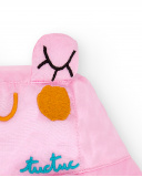 Cappello piatto rosa da bambina Collezione Water Lilies