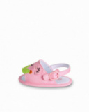 Sandali in twill rosa da bambina Collezione Water Lilies