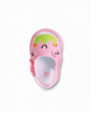 Sandali in twill rosa da bambina Collezione Water Lilies