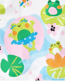 Tutina bianca lavorata a maglia da bambina Collezione Water