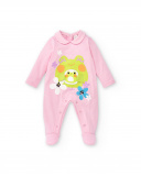 Tutina rosa lavorata a maglia da bambina Collezione Water Lilies