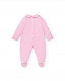 Tutina rosa lavorata a maglia da bambina Collezione Water Lilies