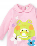 Tutina rosa lavorata a maglia da bambina Collezione Water Lilies