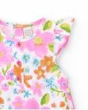 Tutina bianca lavorata a maglia da bambina Collezione Over The